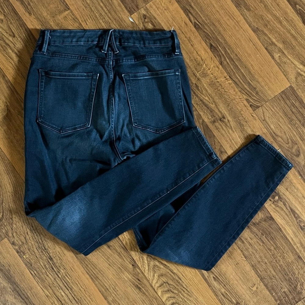 Good American Good Legs Skinny Jeans Style Gliostof Blue 600 - Picture 4 of 9